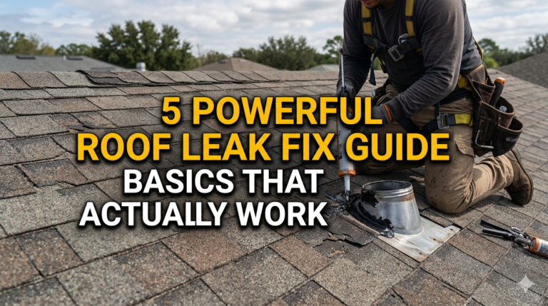 5 Powerful Roof Leak Fix Guide Basics That Actually Work