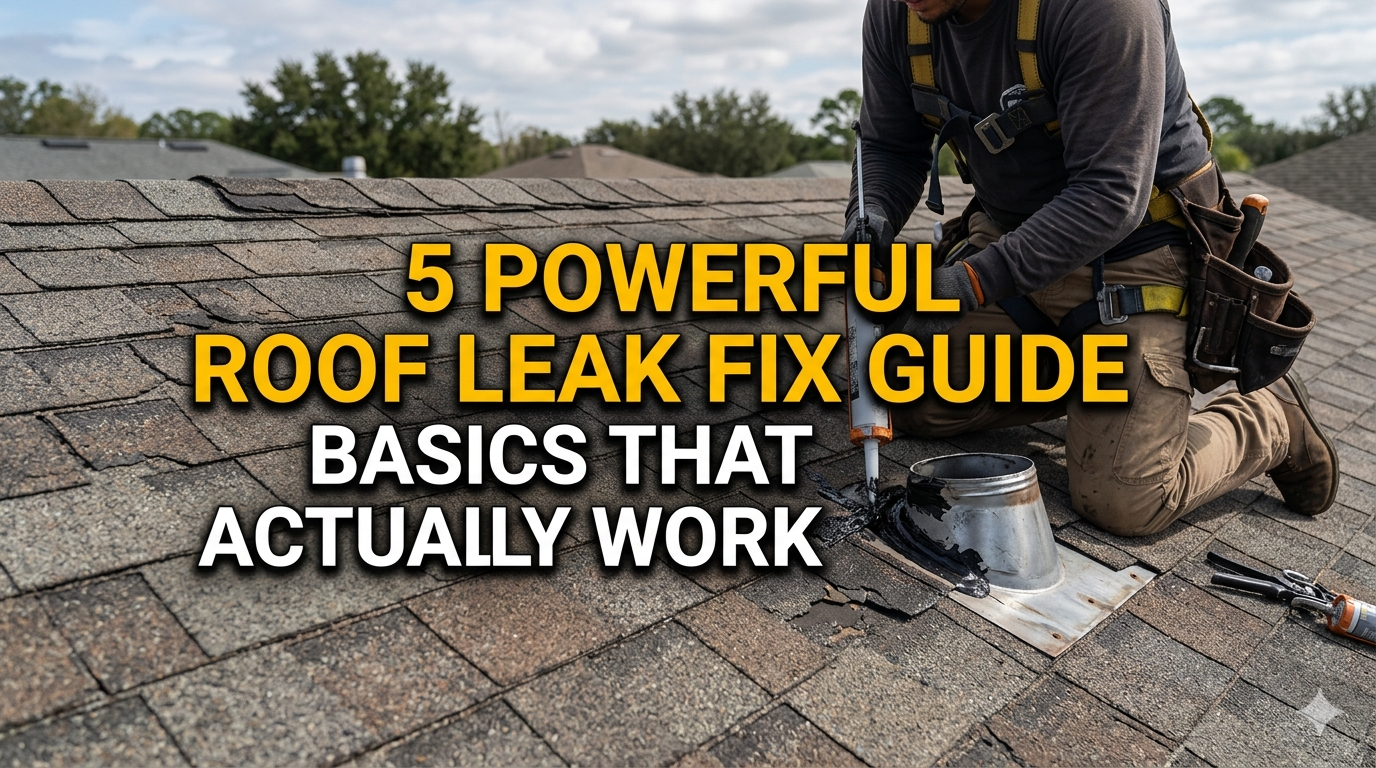 5 Powerful Roof Leak Fix Guide Basics That Actually Work