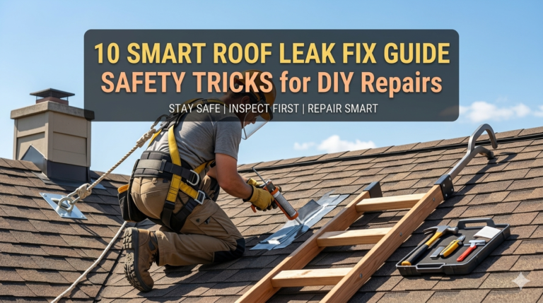 10 Smart Roof Leak Fix Guide Safety Tricks for DIY Repairs