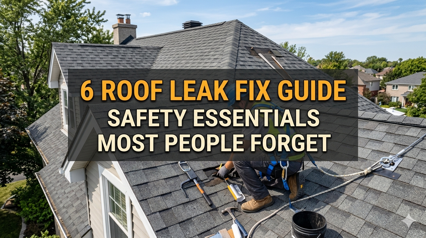 6 Roof Leak Fix Guide Safety Essentials Most People Forget