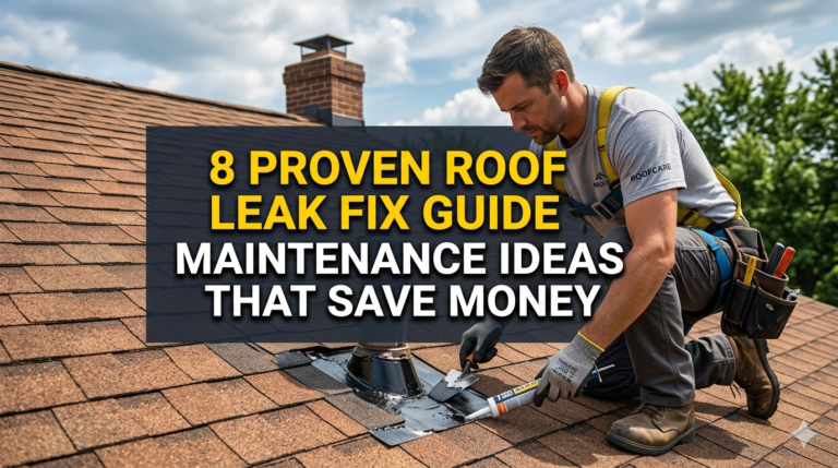 8 Proven Roof Leak Fix Guide Maintenance Ideas That Save Money