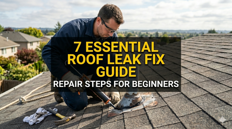 7 Essential Roof Leak Fix Guide Repair Steps for Beginners