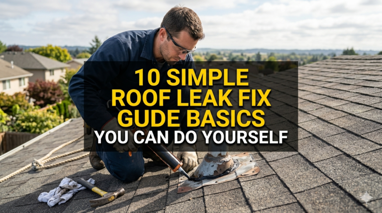 10 Simple Roof Leak Fix Guide Basics You Can Do Yourself