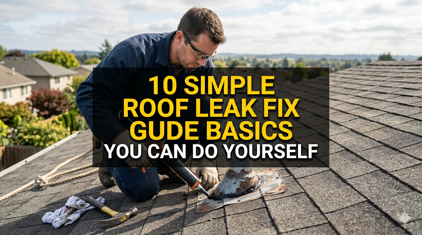 10 Simple Roof Leak Fix Guide Basics You Can Do Yourself