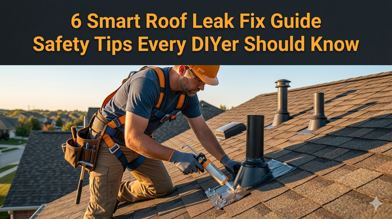 6 Smart Roof Leak Fix Guide Safety Tips Every DIYer Should Know