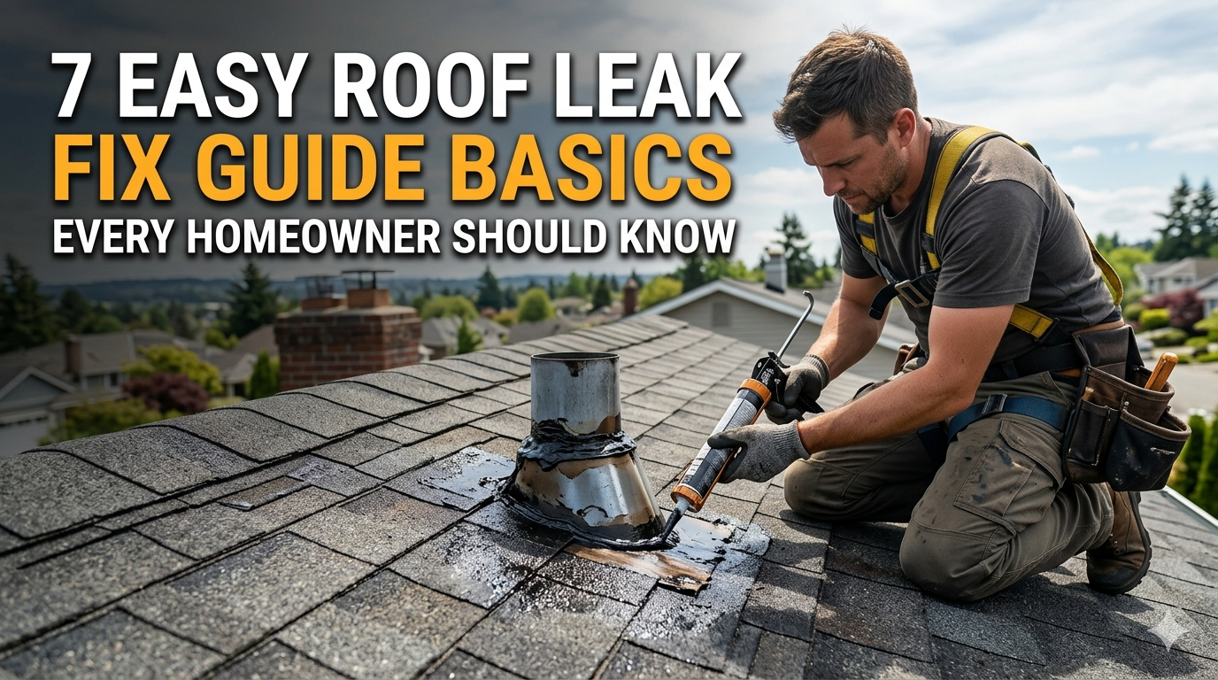 7 Easy Roof Leak Fix Guide Basics Every Homeowner Should Know