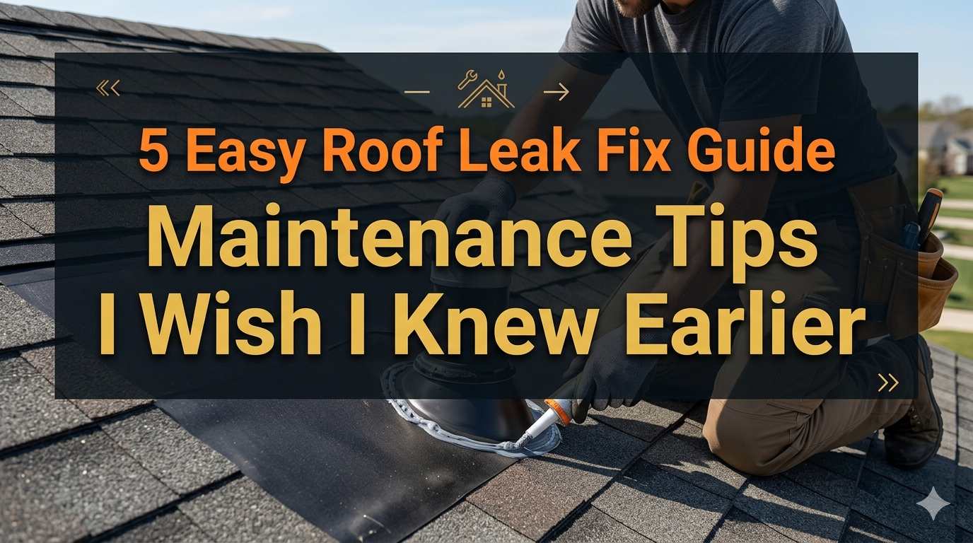 5 Easy Roof Leak Fix Guide Maintenance Tips I Wish I Knew Earlier
