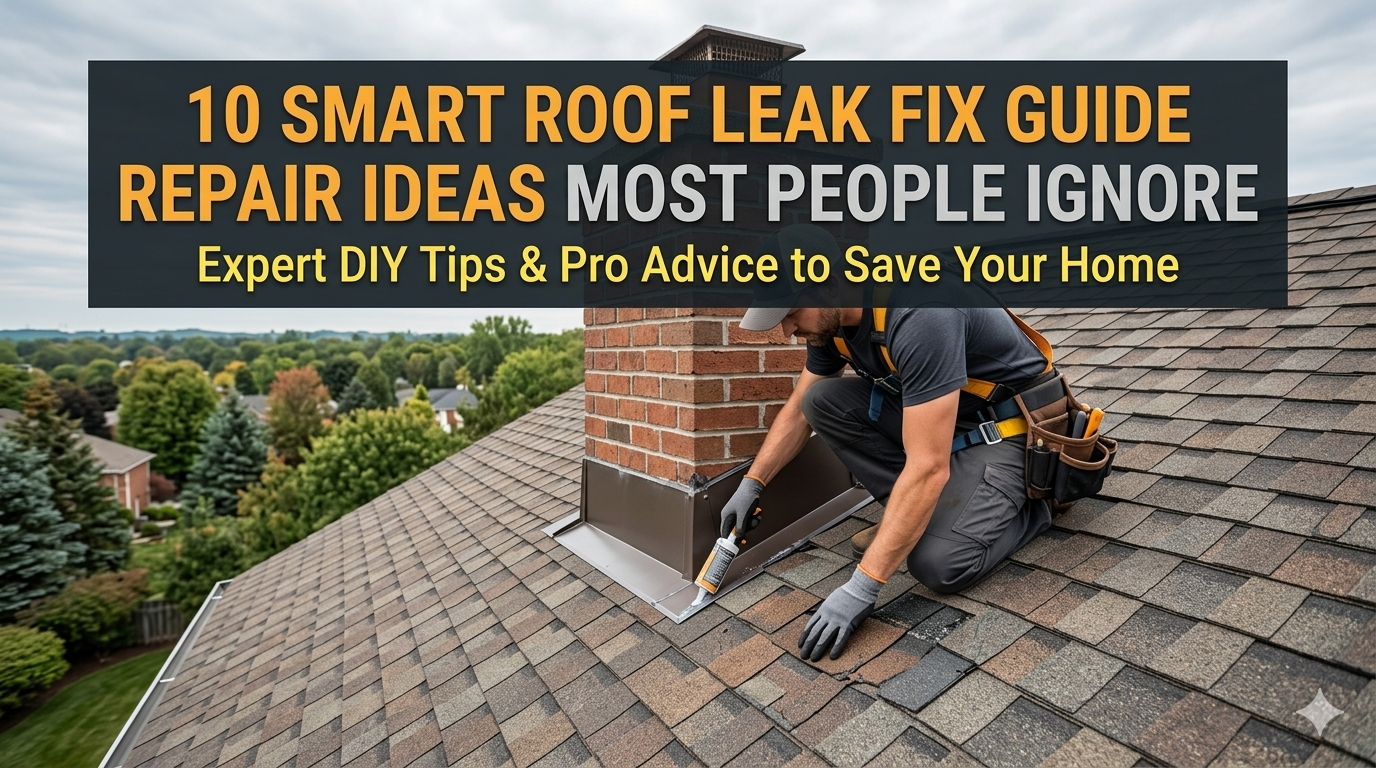 10 Smart Roof Leak Fix Guide Repair Ideas Most People Ignore
