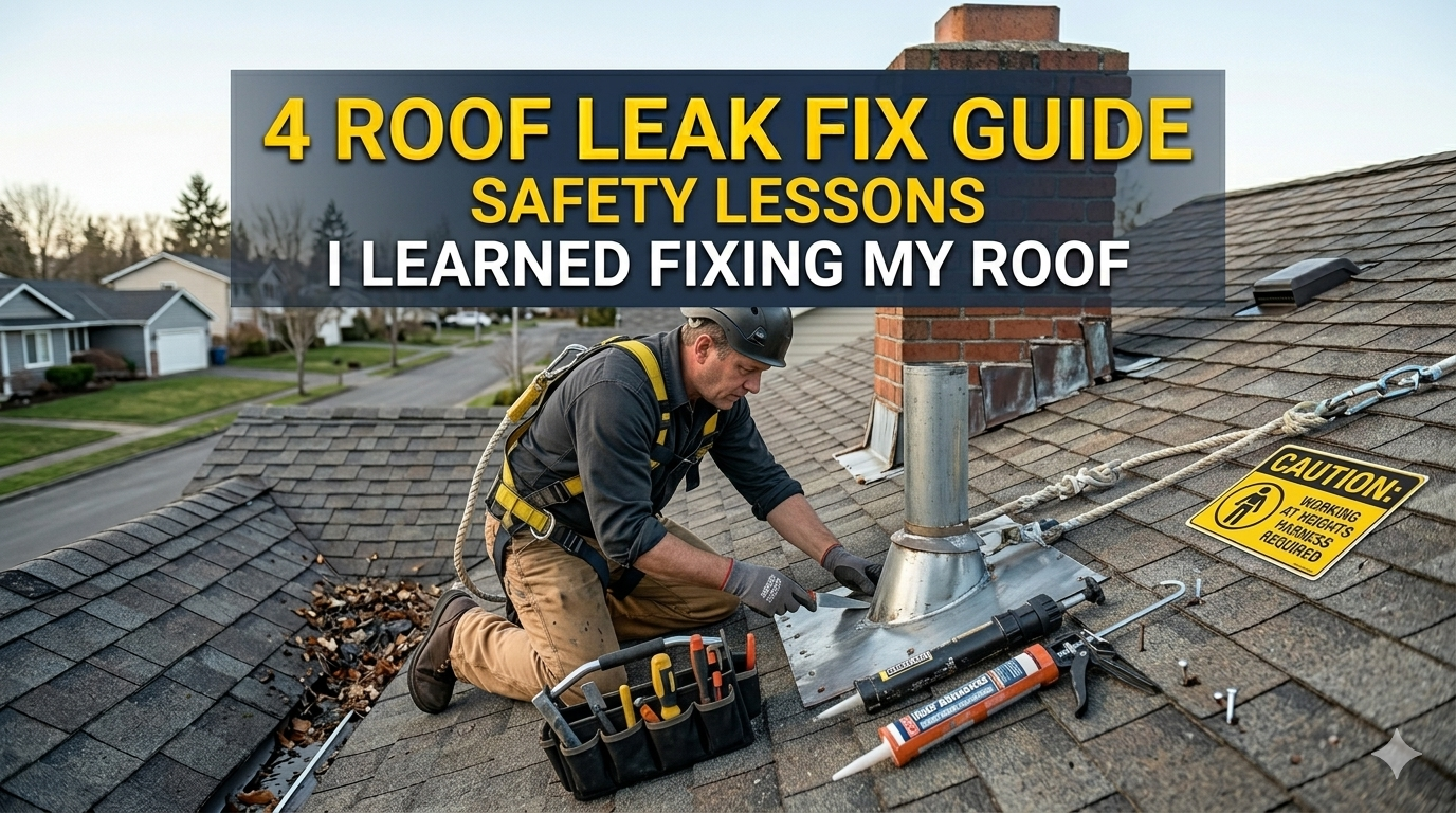 4 Roof Leak Fix Guide Safety Lessons I Learned Fixing My Roof