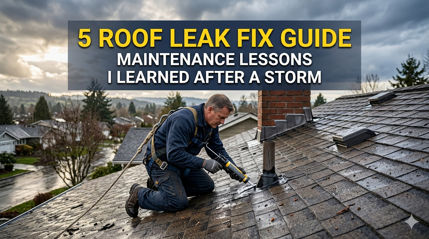5 Roof Leak Fix Guide Maintenance Lessons I Learned After a Storm