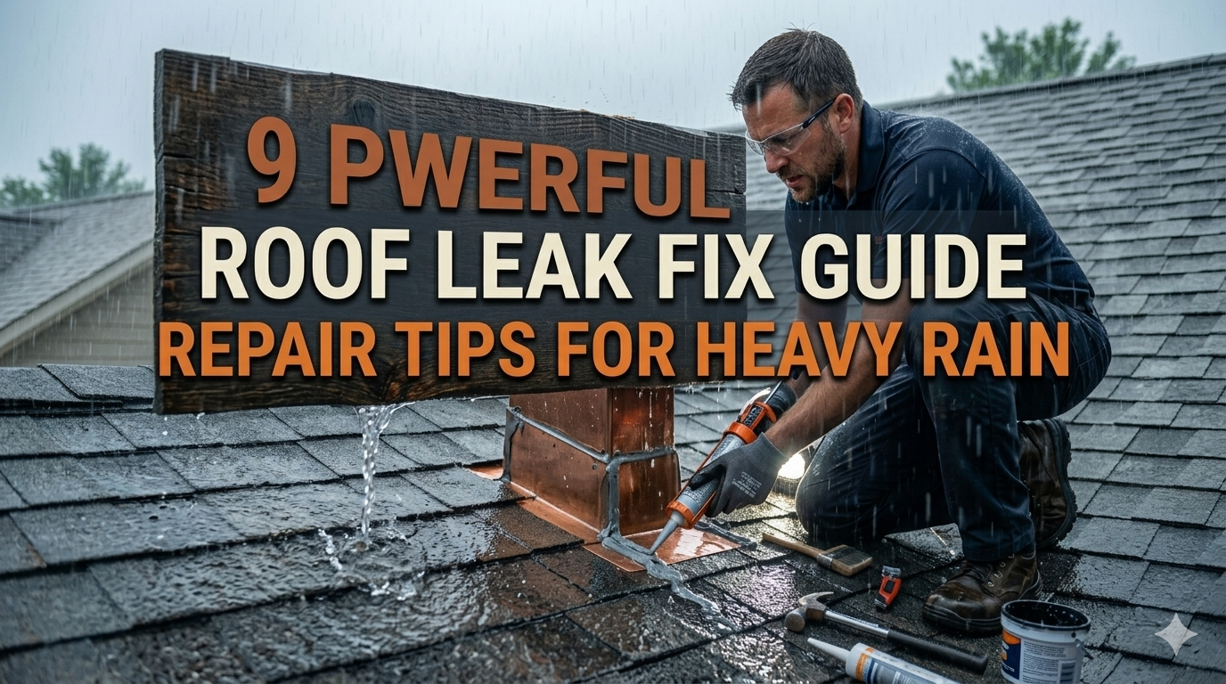 9 Powerful Roof Leak Fix Guide Repair Tips for Heavy Rain