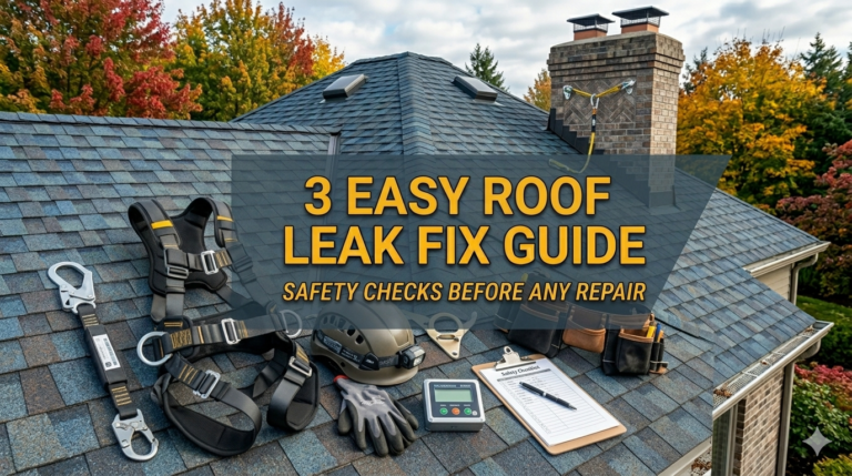 3 Easy Roof Leak Fix Guide Safety Checks Before Any Repair