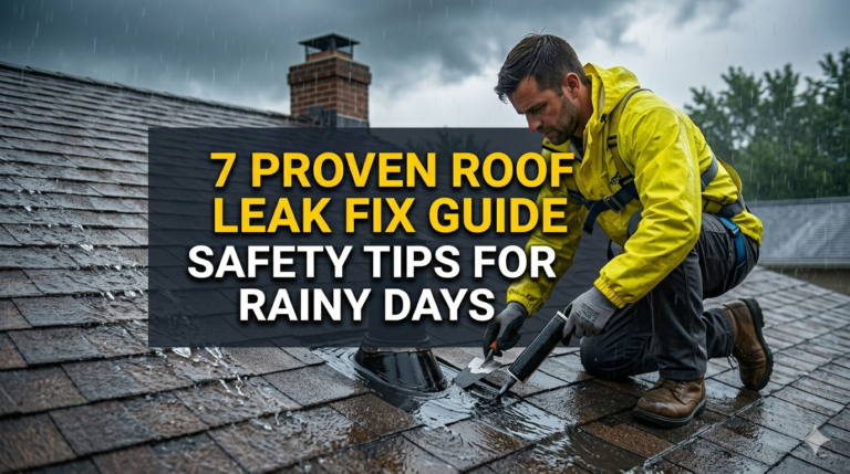 7 Proven Roof Leak Fix Guide Safety Tips for Rainy Days
