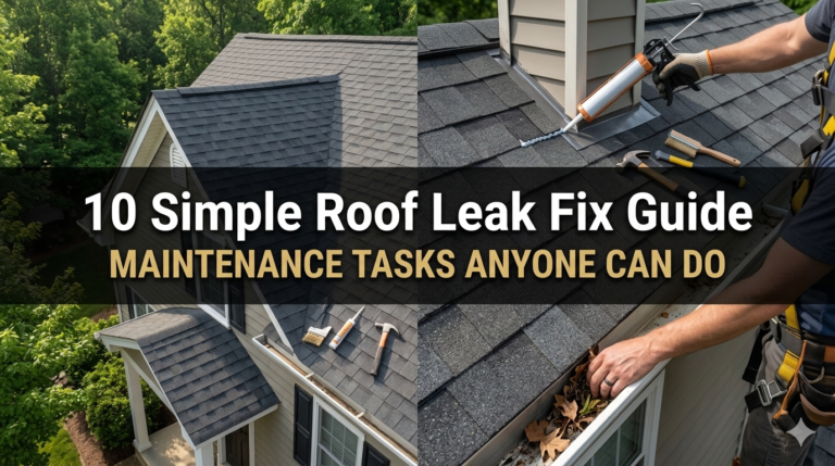 10 Simple Roof Leak Fix Guide Maintenance Tasks Anyone Can Do