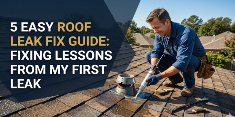 5 Easy Roof Leak Fix Guide Fixing Lessons From My First Leak