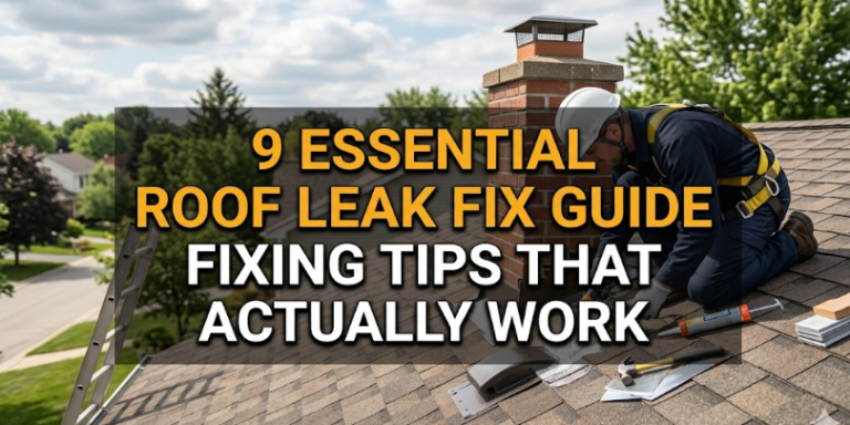 9 Essential Roof Leak Fix Guide Fixing Tips That Actually Work