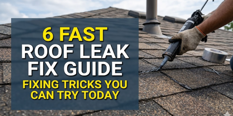 6 Fast Roof Leak Fix Guide Fixing Tricks You Can Try Today