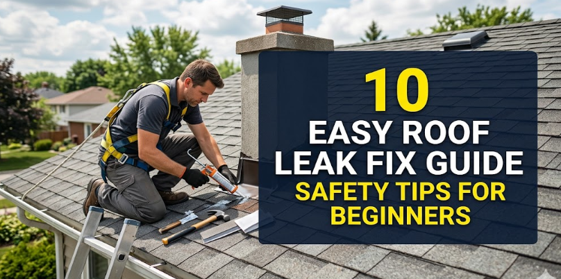 10 Easy Roof Leak Fix Guide Safety Tips for Beginners