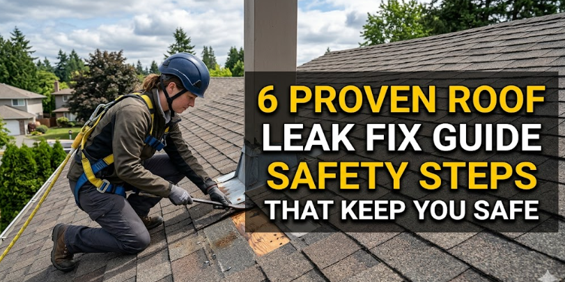 6 Proven Roof Leak Fix Guide Safety Steps That Keep You Safe