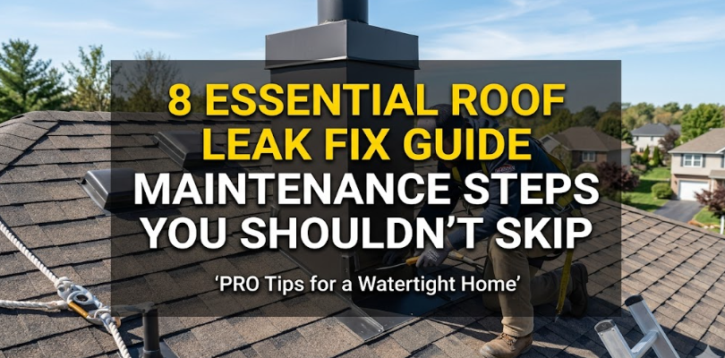 8 Essential Roof Leak Fix Guide Maintenance Steps You Shouldn’t Skip