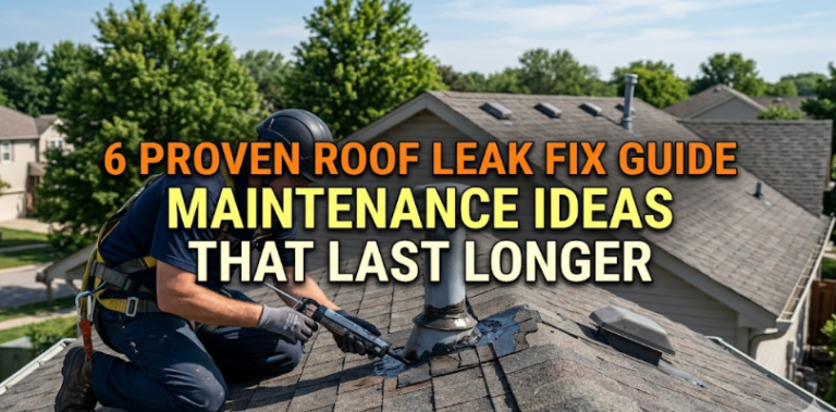 6 Proven Roof Leak Fix Guide Maintenance Ideas That Last Longer