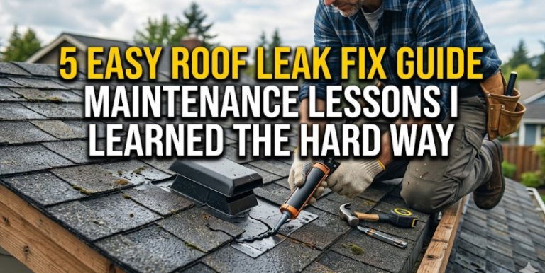 5 Easy Roof Leak Fix Guide Maintenance Lessons I Learned the Hard Way