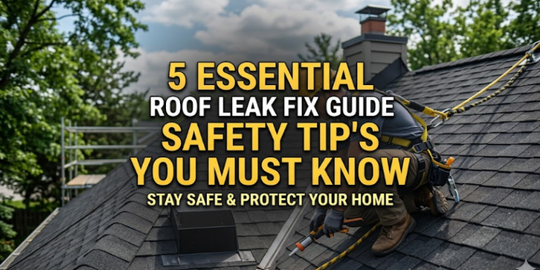 5 Essential Roof Leak Fix Guide Safety Tips You Must Know