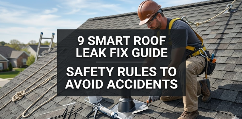 9 Smart Roof Leak Fix Guide Safety Rules to Avoid Accidents