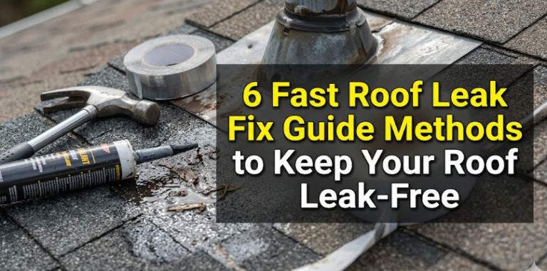 6 Fast Roof Leak Fix Guide Methods to Keep Your Roof Leak-Free