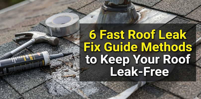 6 Fast Roof Leak Fix Guide Methods to Keep Your Roof Leak-Free