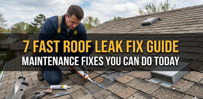 7 Fast Roof Leak Fix Guide Maintenance Fixes You Can Do Today